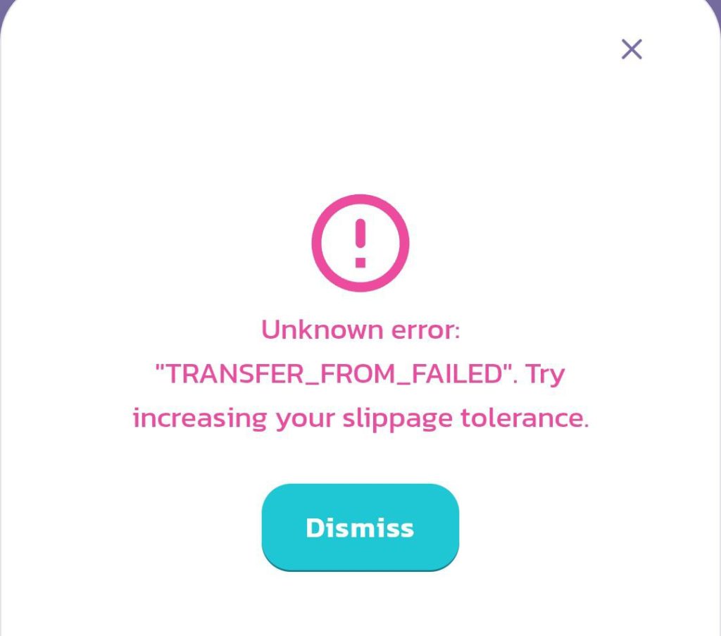 Pancakeswap Transfer_From_Failed