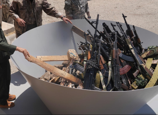 Video of PKK Burning Weapons Released