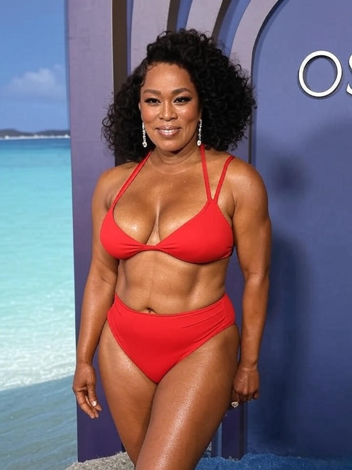 Angela Bassett in Bikini 2025 Latest Photos
